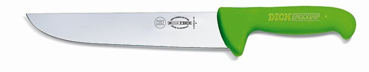 Нож мясника ErgoGrip 26 см, зеленый