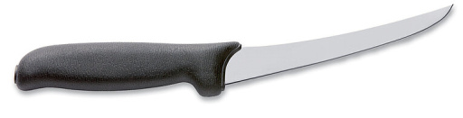 Нож для обвалки ExpertGrip 2K, жесткий, 15 см, изогнутый, черный