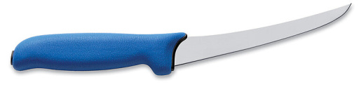 Нож для обвалки ExpertGrip 2K, жесткий, 15 см, изогнутый, синий