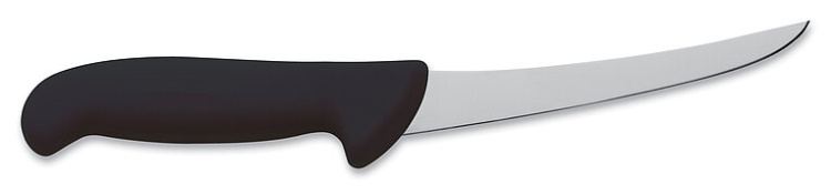 Нож для обвалки ErgoGrip 15 см, изогнутый, черный