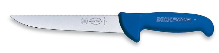 Нож для убоя ErgoGrip 18 см, синий