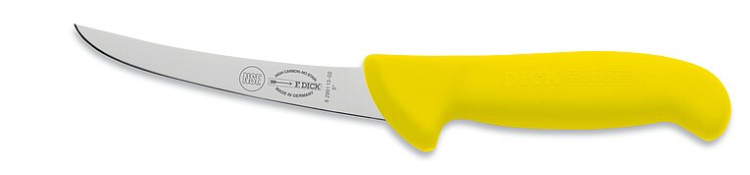 Нож для обвалки ErgoGrip 13 см, изогнутый, желтый