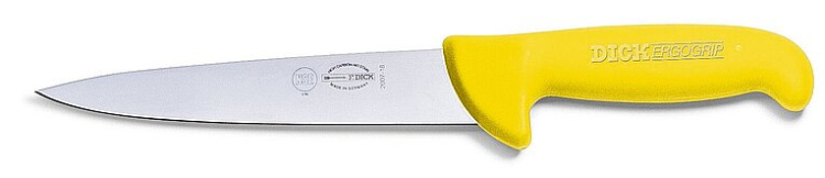 Нож для убоя, обвалки ErgoGrip 18 см, желтый