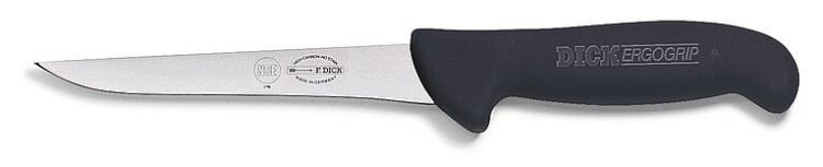Нож для обвалки ErgoGrip 13 см, прямой, черный