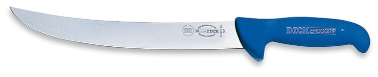 Нож мясника ErgoGrip 26 см, изогнутый, синий