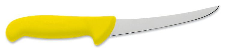Нож для обвалки ErgoGrip 15 см, изогнутый, желтый