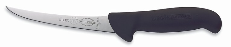 Нож для обвалки ErgoGrip полугибкий 15 см, черный